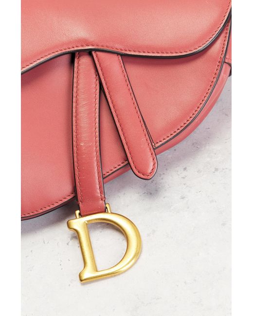 Dior Pink Mini Saddle Bag