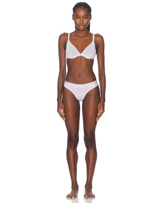 CUUP Brown Mesh Plunge Bra