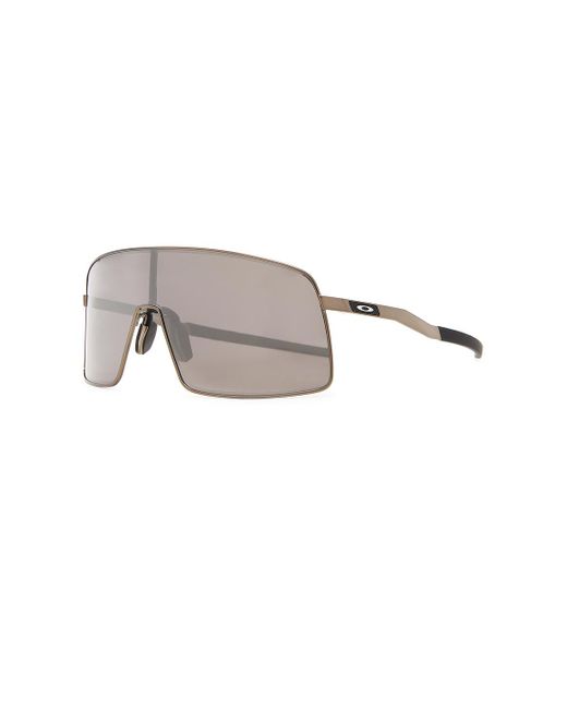 Oakley Gray Sutro Ti Shield Sunglasses for men