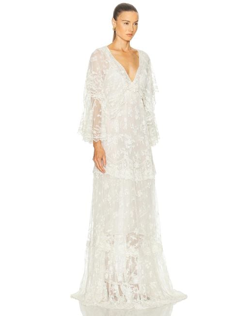 LoveShackFancy White Roylan Dress
