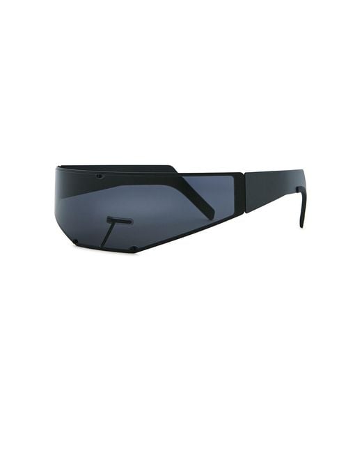 Rick Owens Blue Cyclops Sunglasses