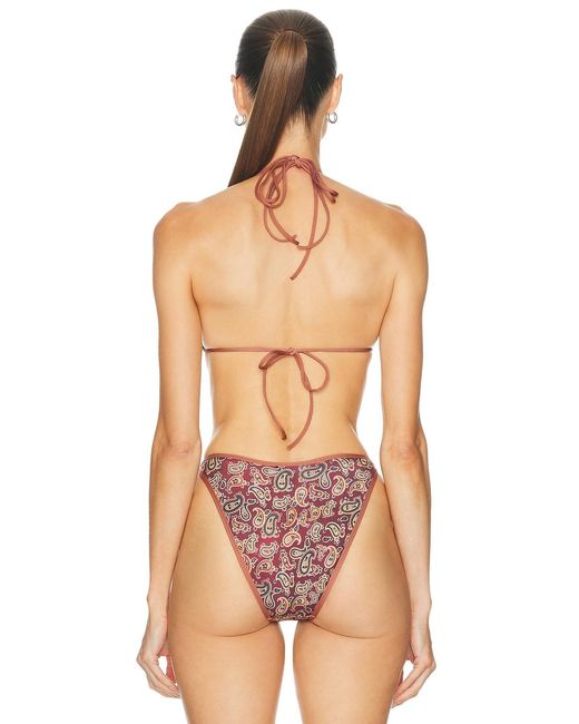 Heavy Manners Pink Double String Bikini Top