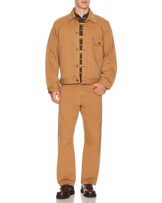 Beams Plus Brown Digger Jacket Oc Pique for men