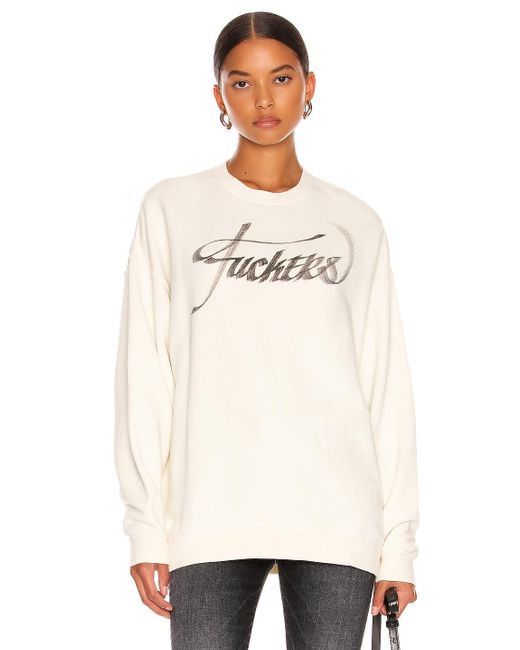 oversized crew neck sweatshirt