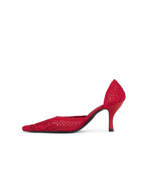 Magda Butrym Red Crochet Pump