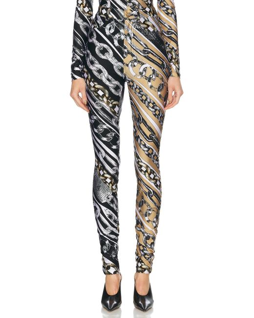 Area Black Printed Legging