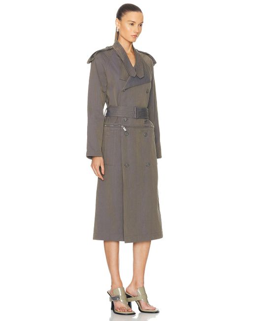 Burberry Gray Trench Dress