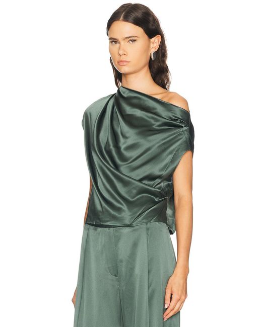 The Sei Green Draped Top