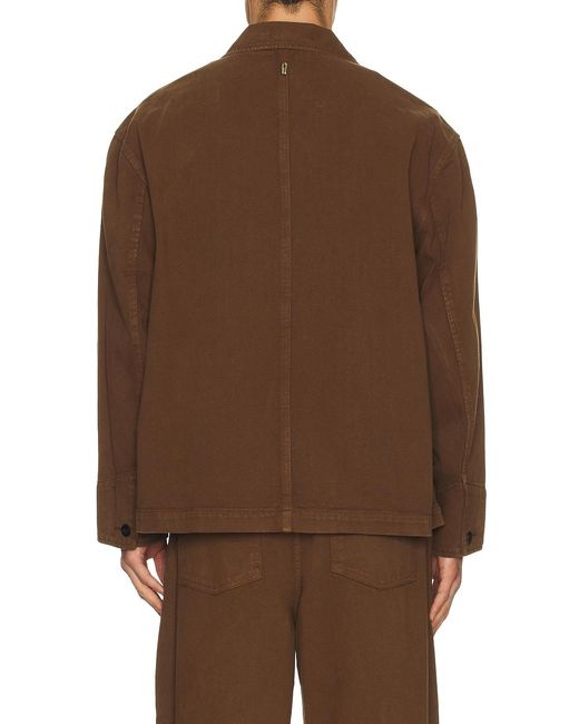 LE17SEPTEMBRE Brown Denim Field Jacket for men