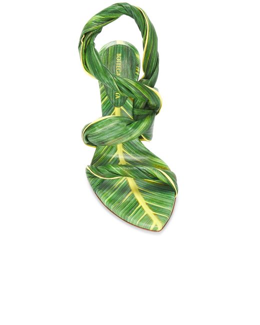 Bottega Veneta Green Leaf Sandal