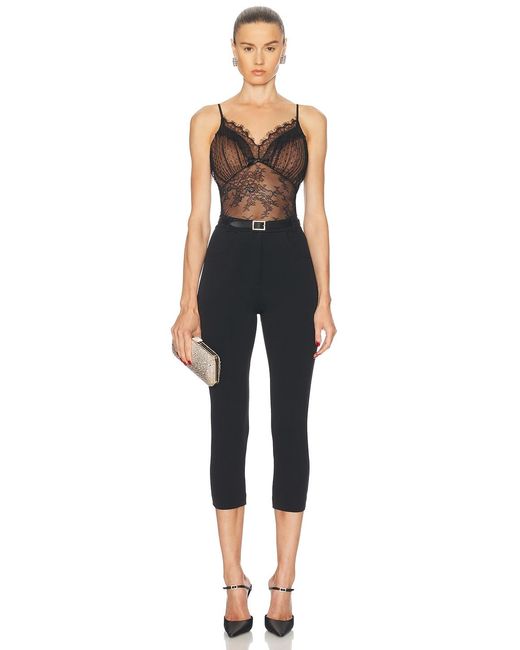 Self-Portrait Black Dot Mesh Bodysuit