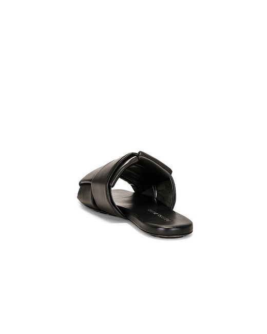 Bottega Veneta Black Patch Mule Flat Sandal