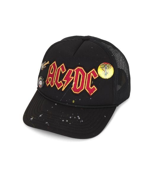 MadeWorn Black Ac/Dc Hat for men