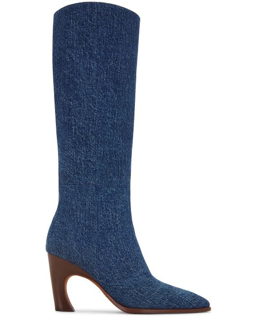 Chloé Oli Knee Boot in Blue | Lyst