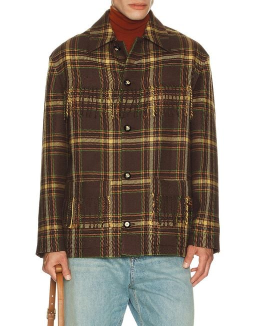 Valentino Brown Caban Jacket for men
