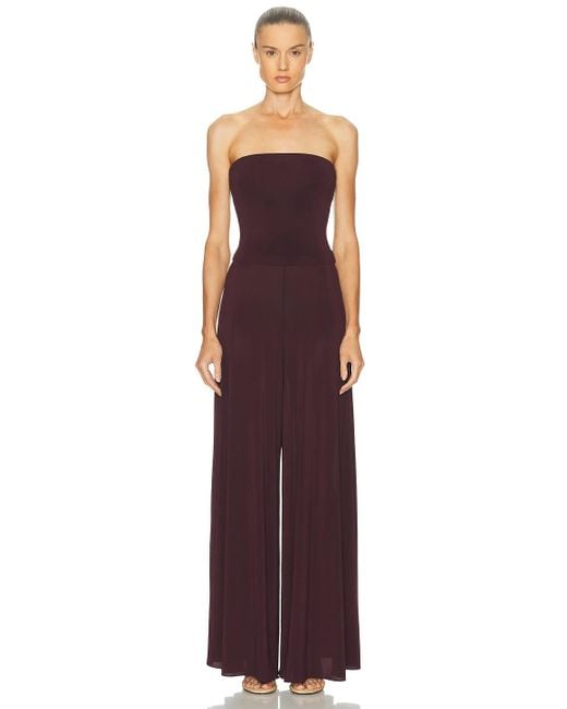 Alaïa Purple Flare Jumpsuit