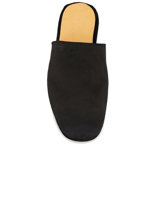 Tom Ford Black Satin Slipper