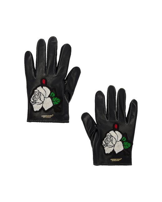 Undercover Black Rose Gloves for men