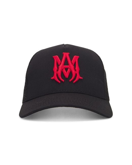 Amiri Ma Trucker Hat in Red for Men | Lyst