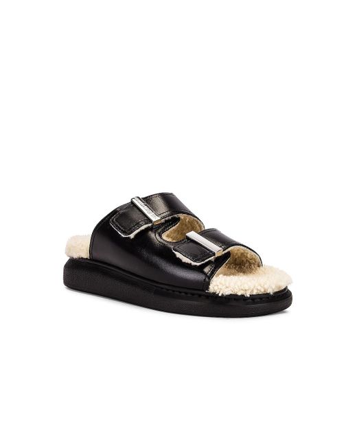 alexander mcqueen buckle sandals