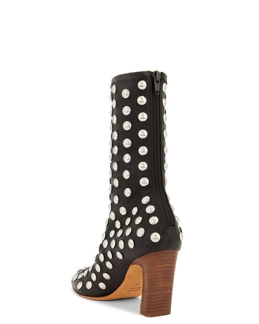 Khaite Black Apollo 85 Mid Heel Boot