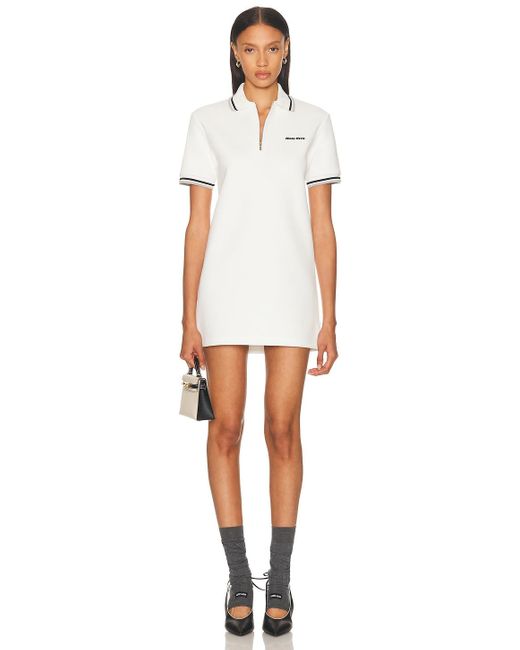 Miu Miu White Polo Dress
