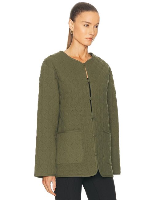 DONNI. Green The Quilted Loop Jacket