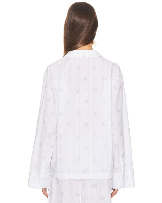 Helsa White Pajama Top