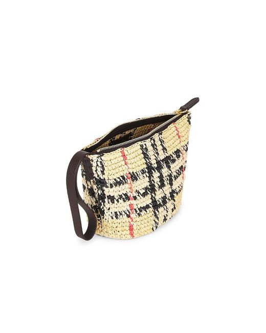 Burberry White Small Margate Pouch
