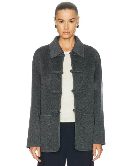 Rohe Gray Double Faced Wool Pankou Closure Jacket
