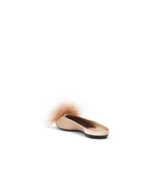 Saint Laurent White Lido Flat Mule