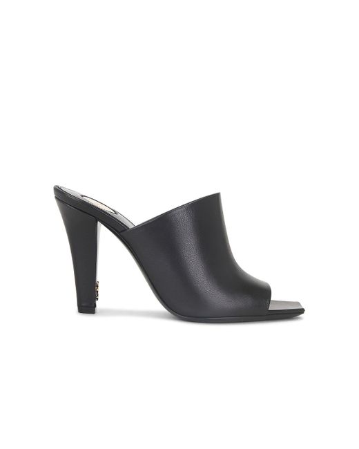 Saint Laurent Black Jill Mule Sandal