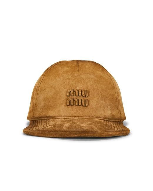 Miu Miu Natural Baseball Cap