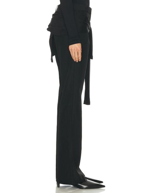 Coperni Black Jersey Wrap Pant