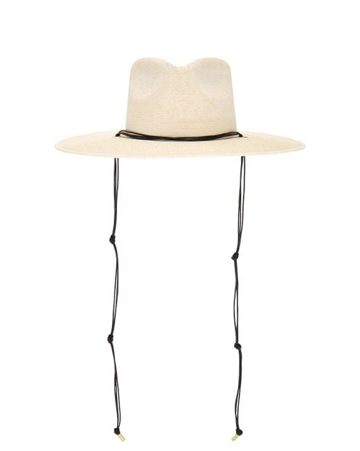 Janessa Leone White Codi Fedora Hat