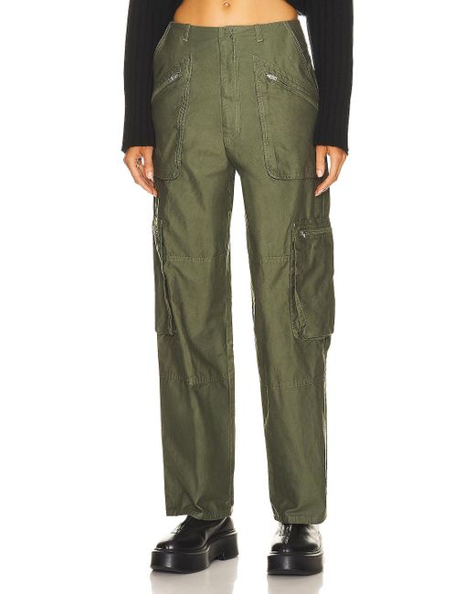 Amiri Cotton Cargo Loose Straight Pant in Olive Green (Green) | Lyst UK