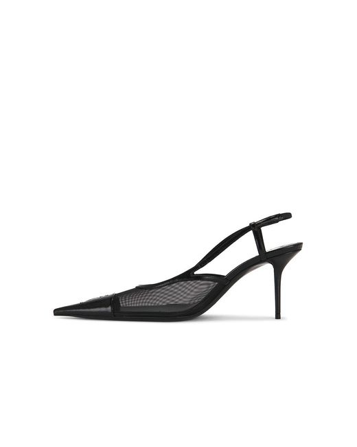 Saint Laurent Black Renee Slingback Pump
