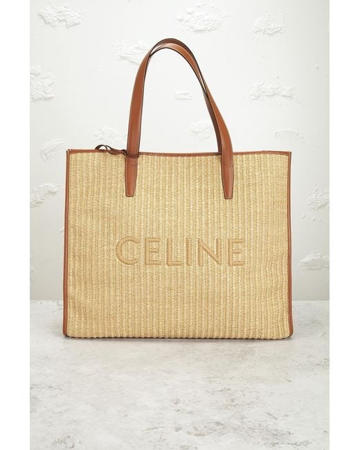 Céline Natural Raffia Cabas Tote Bag