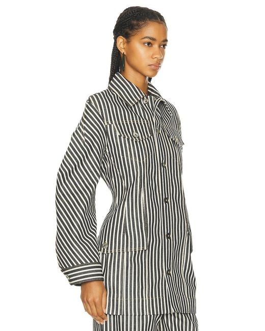 Bottega Veneta Gray Button Up Jacket