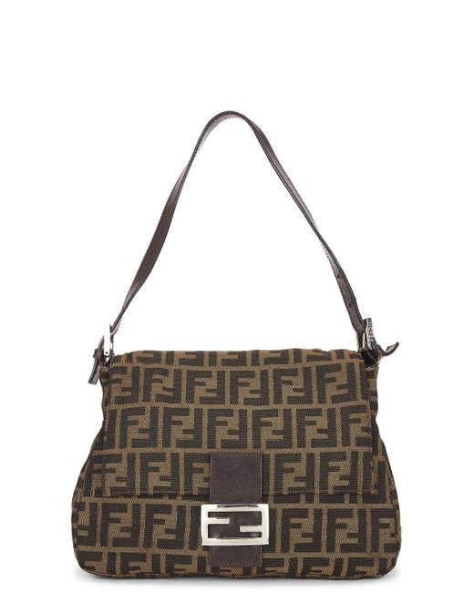 Fendi Multicolor Zucca Mama Forever Baguette Shoulder Bag