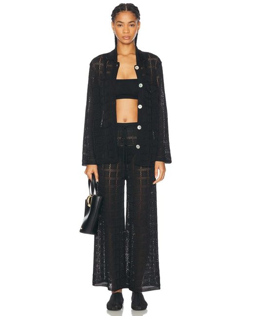 Calle Del Mar Black Patchwork Pant