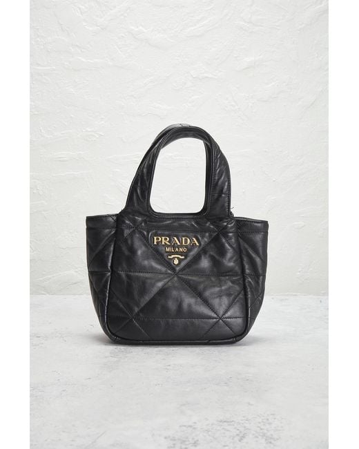 Prada Black Nappa Tote Bag
