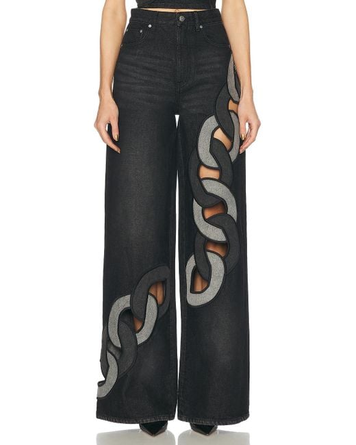 Area Black Wide Leg Jeans