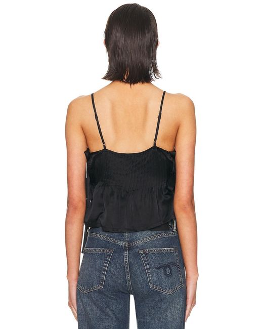 R13 Blue Square Neck Ties Cami Top