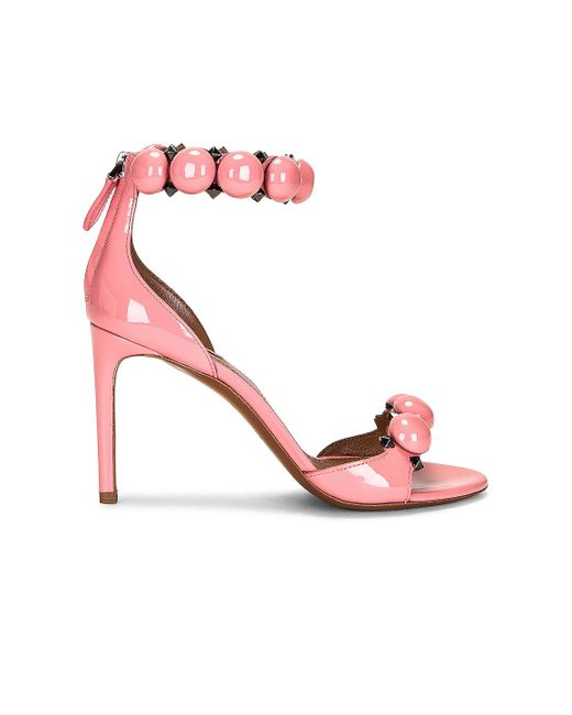 Alaïa Leather La Bombe 90 Sandal in Pink | Lyst