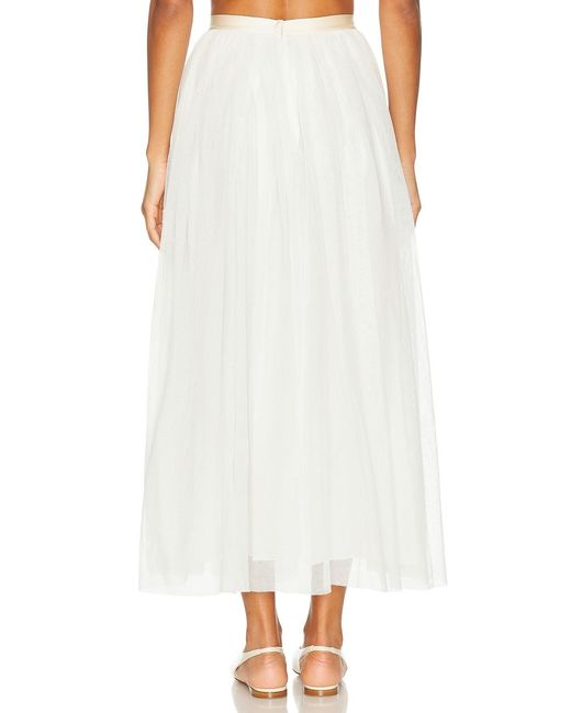 Bode White Tulle Tea Skirt