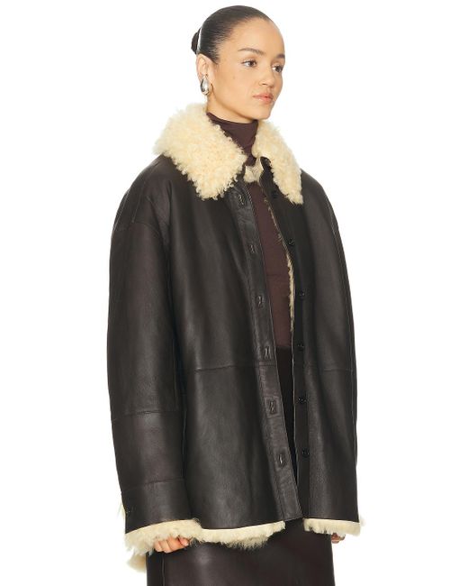 Acne Black Lessora Leather Jacket