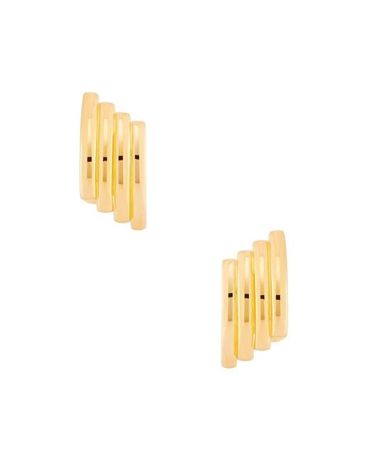 Mega Metallic Line Dance Earrings