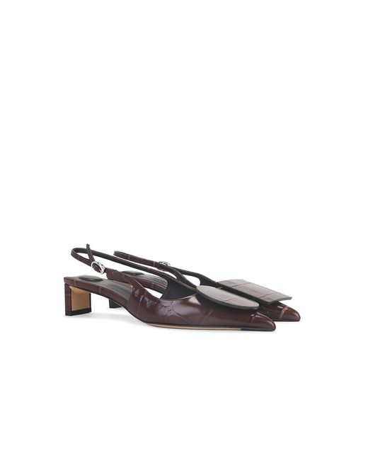 Jacquemus Brown Les Slingbacks Duelo