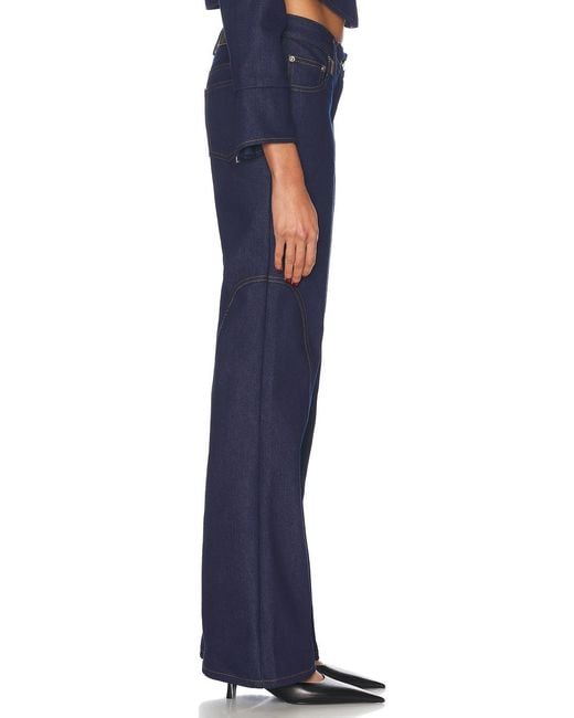 Mimchik Blue High Rise Bootcut Jeans